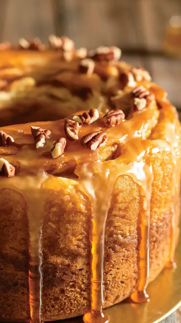 Golden Honey Bun Cake