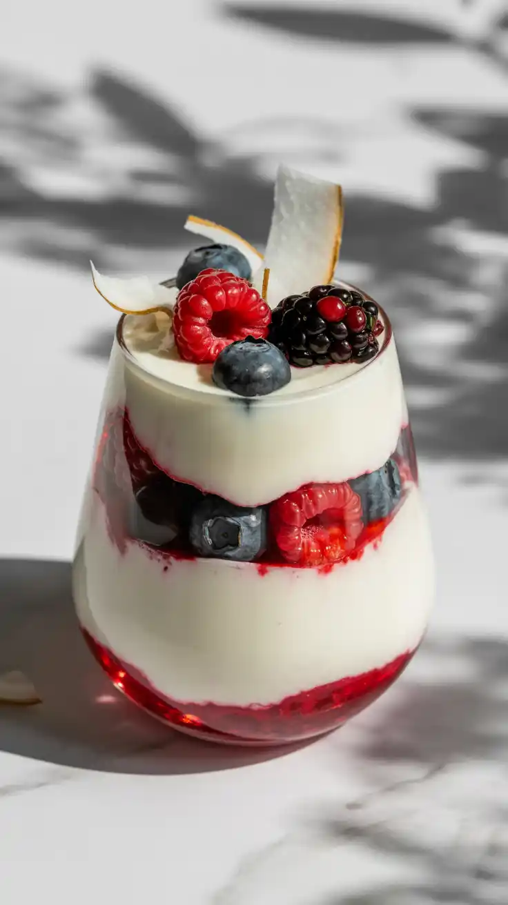 Coconut Cream and Berry Bliss