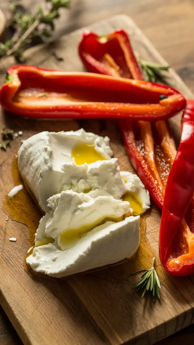 Goat Cheese with Roasted Red Pepper