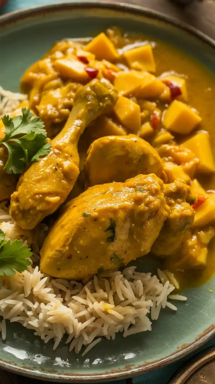 Curried Chicken with Mango Chutney