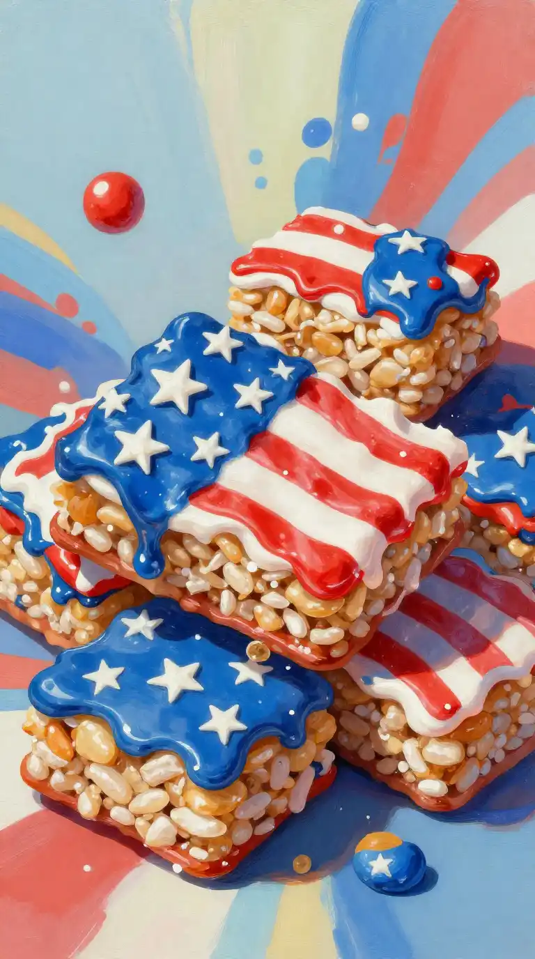 Stars & Stripes Rice Krispies Treats