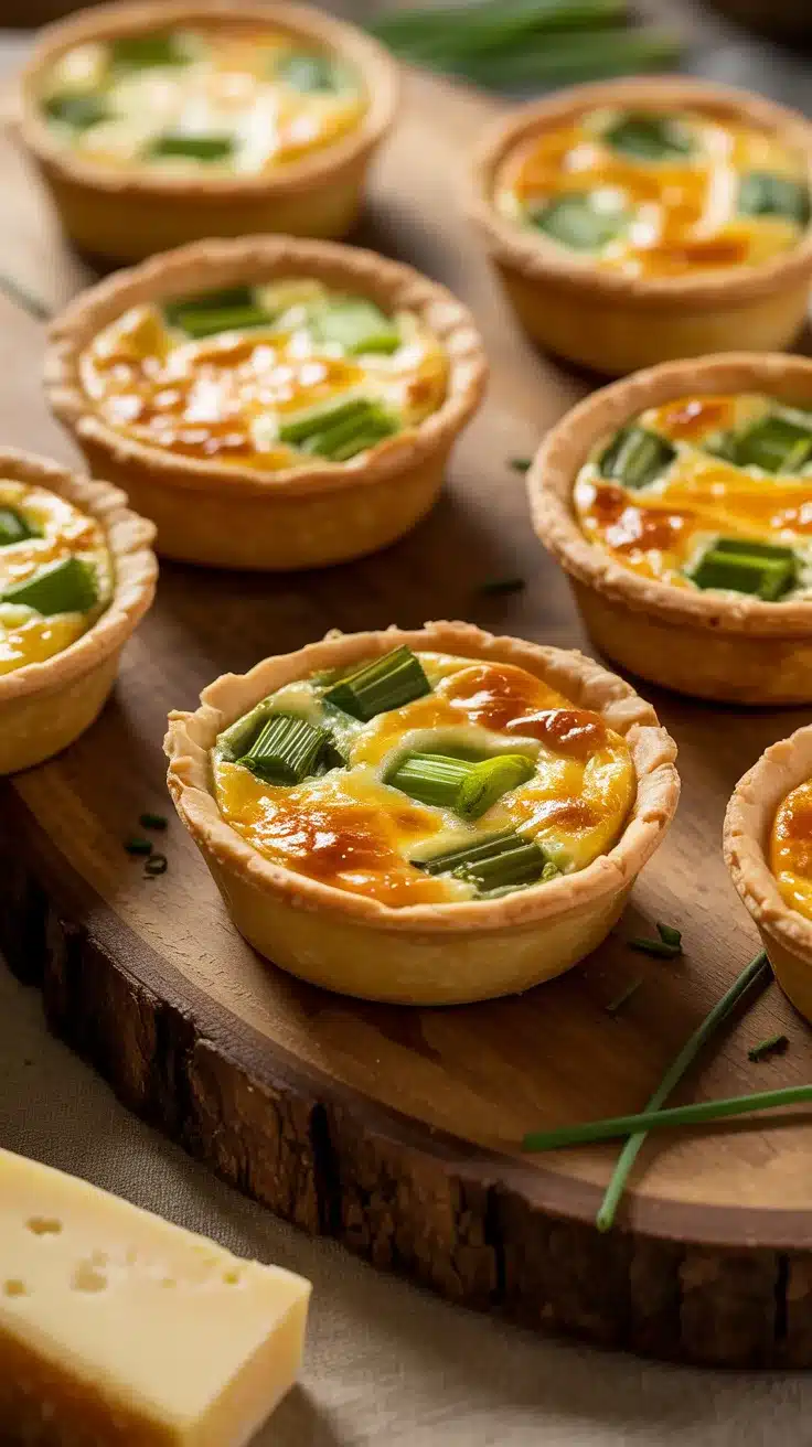 Mini Quiches with Leek and Gruyère