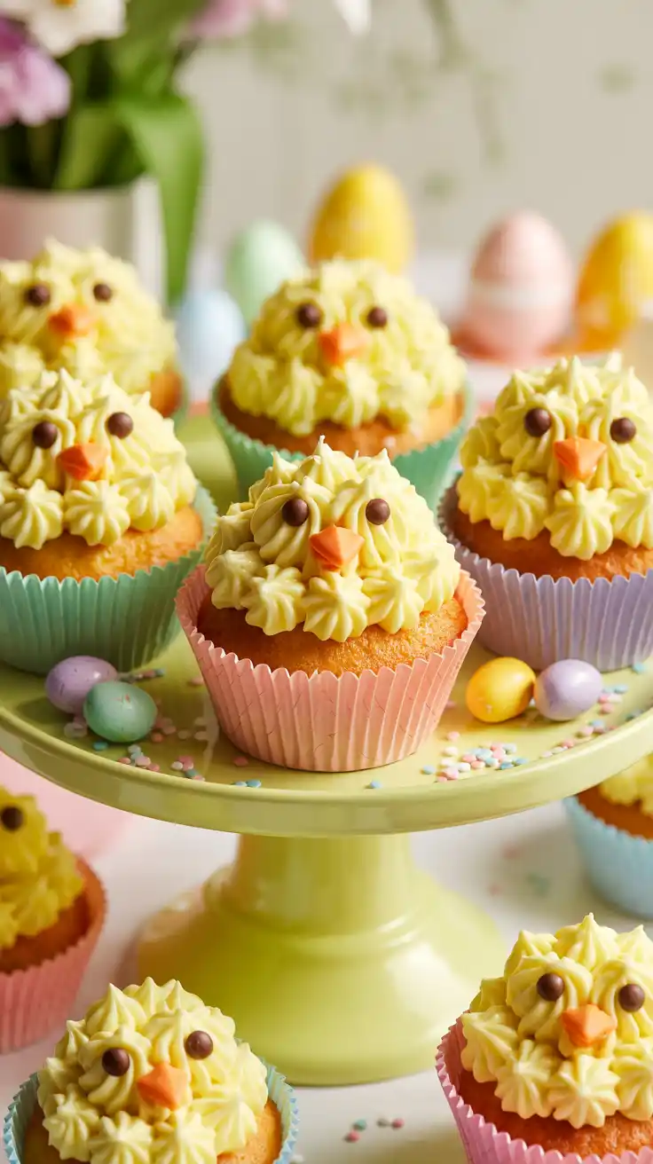Easter Chick Cupcakes