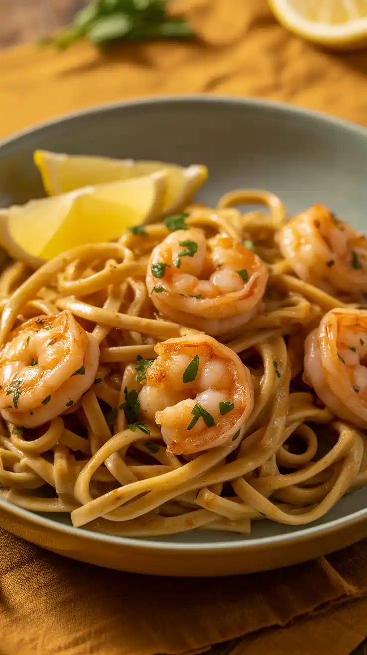 Garlic Butter Shrimp Pasta