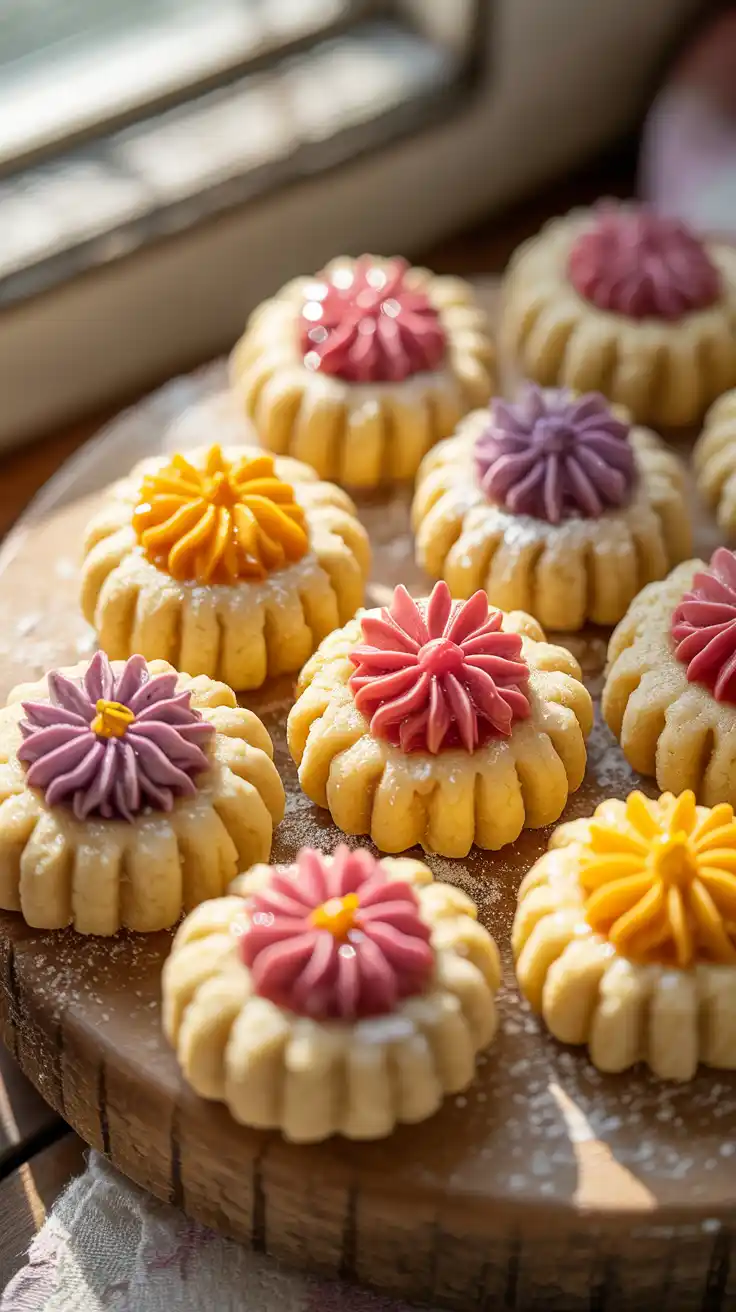 Floral Thumbprint Cookies