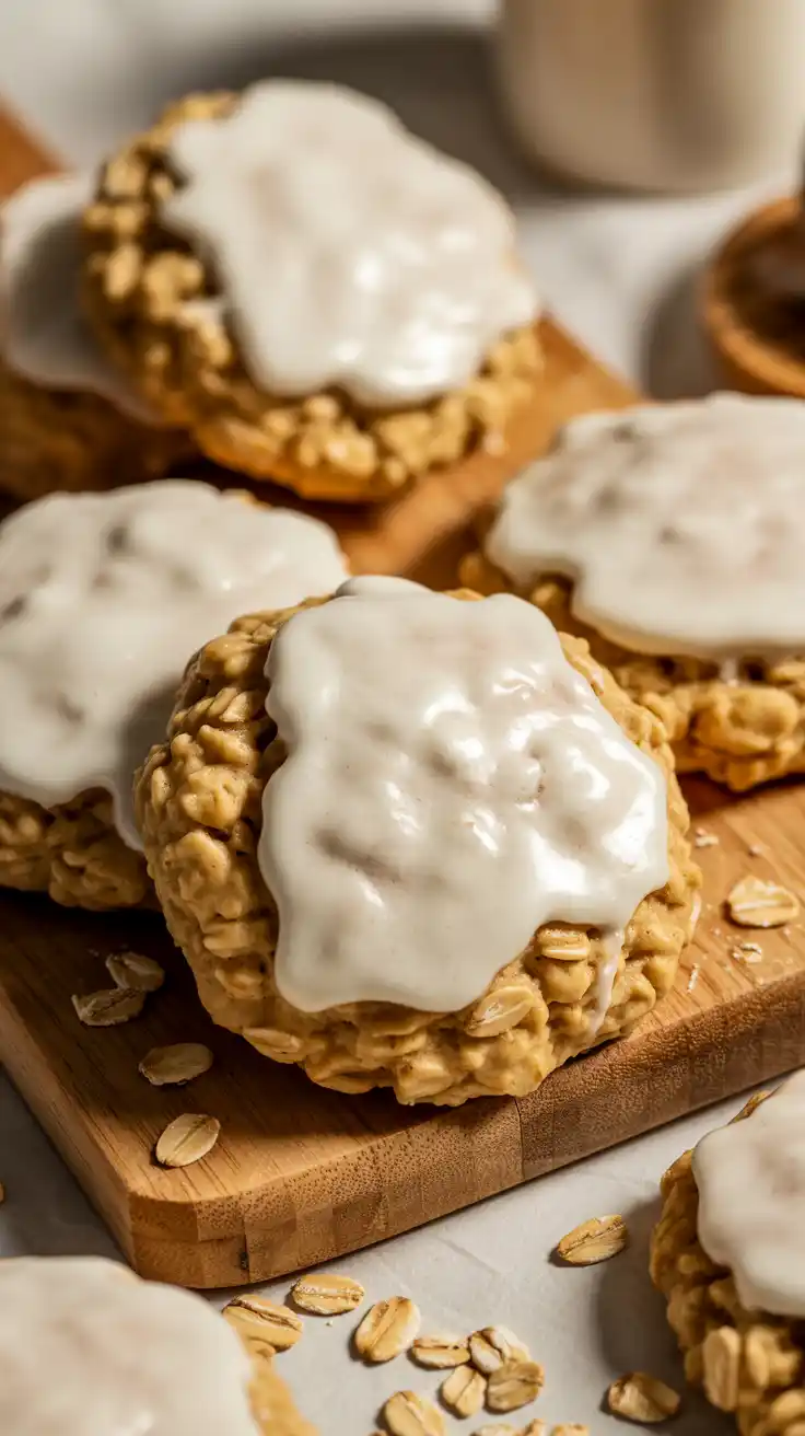 Iced Oatmeal Cookies