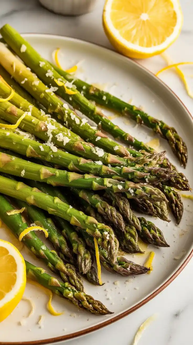 Roasted Asparagus with Lemon and Parmesan