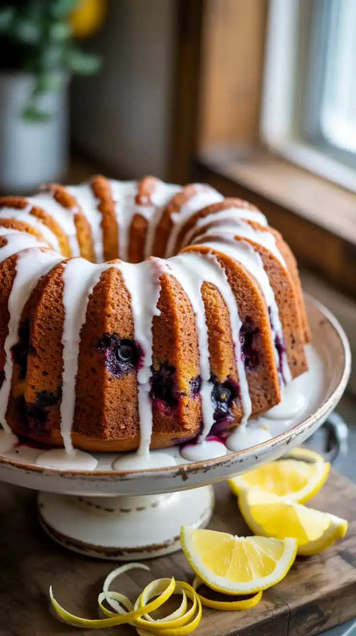 Blueberry Lemon Bundt Cake