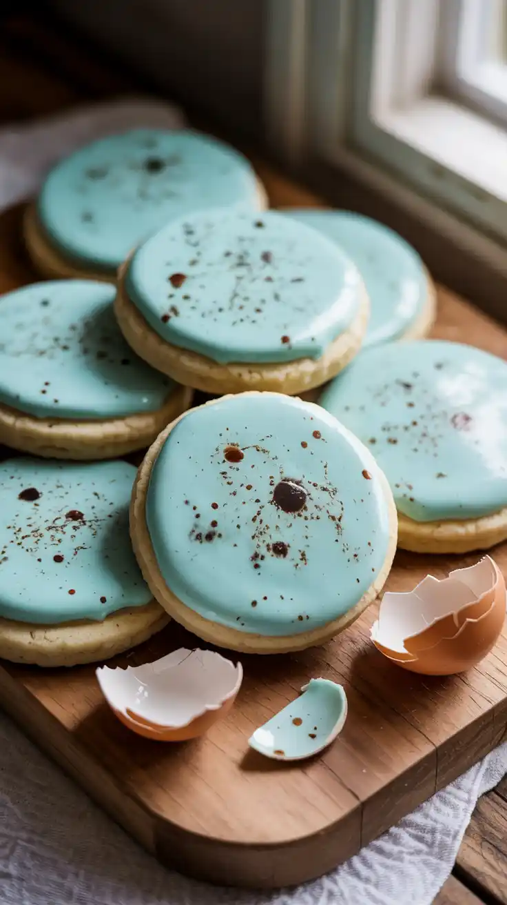 Robin's Egg Speckled Cookies