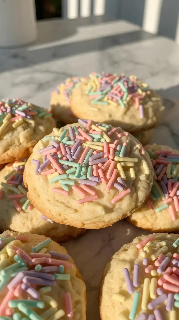 Pastel Sprinkle Cookies