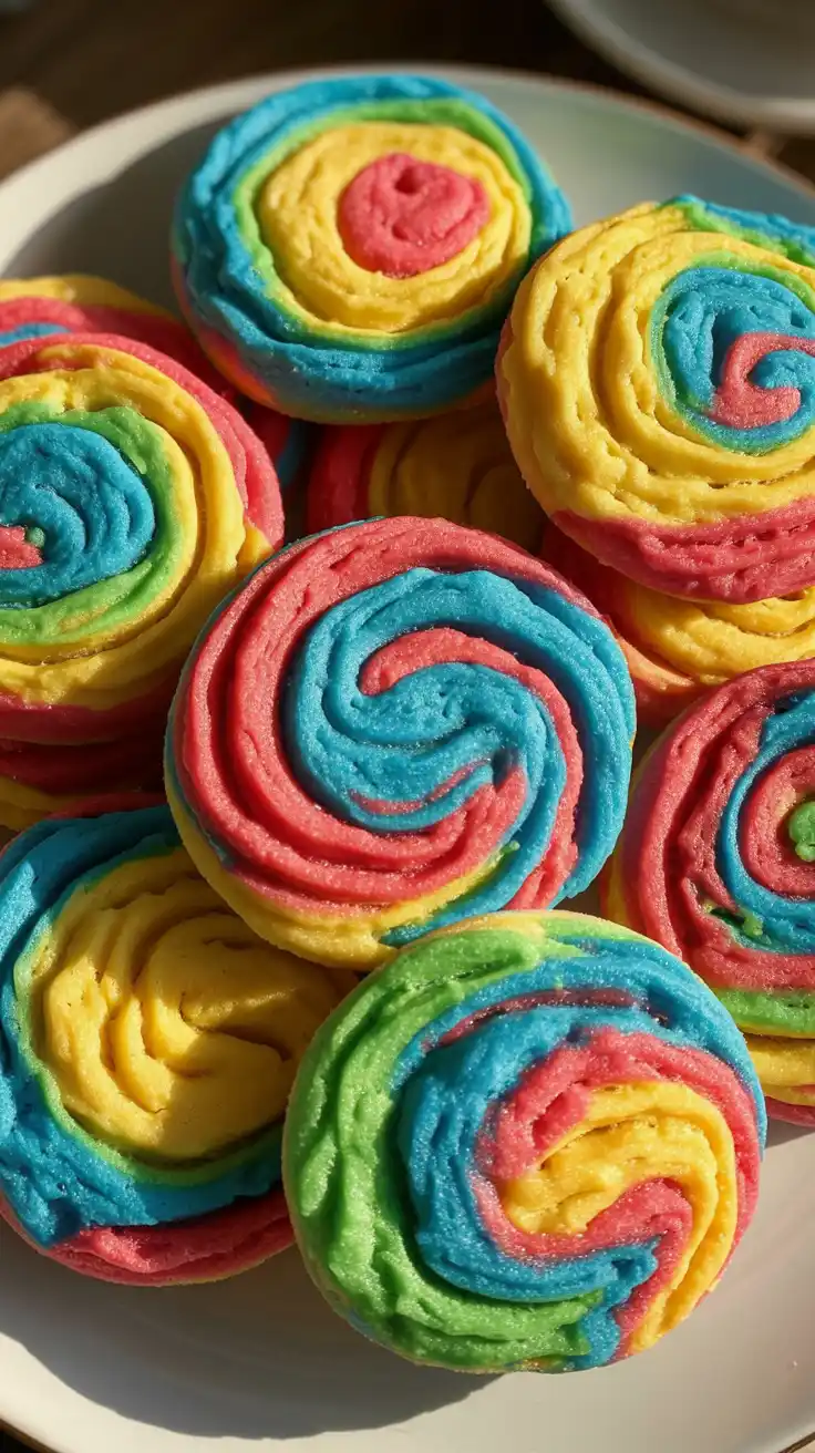 Tie-Dye Swirl Cookies