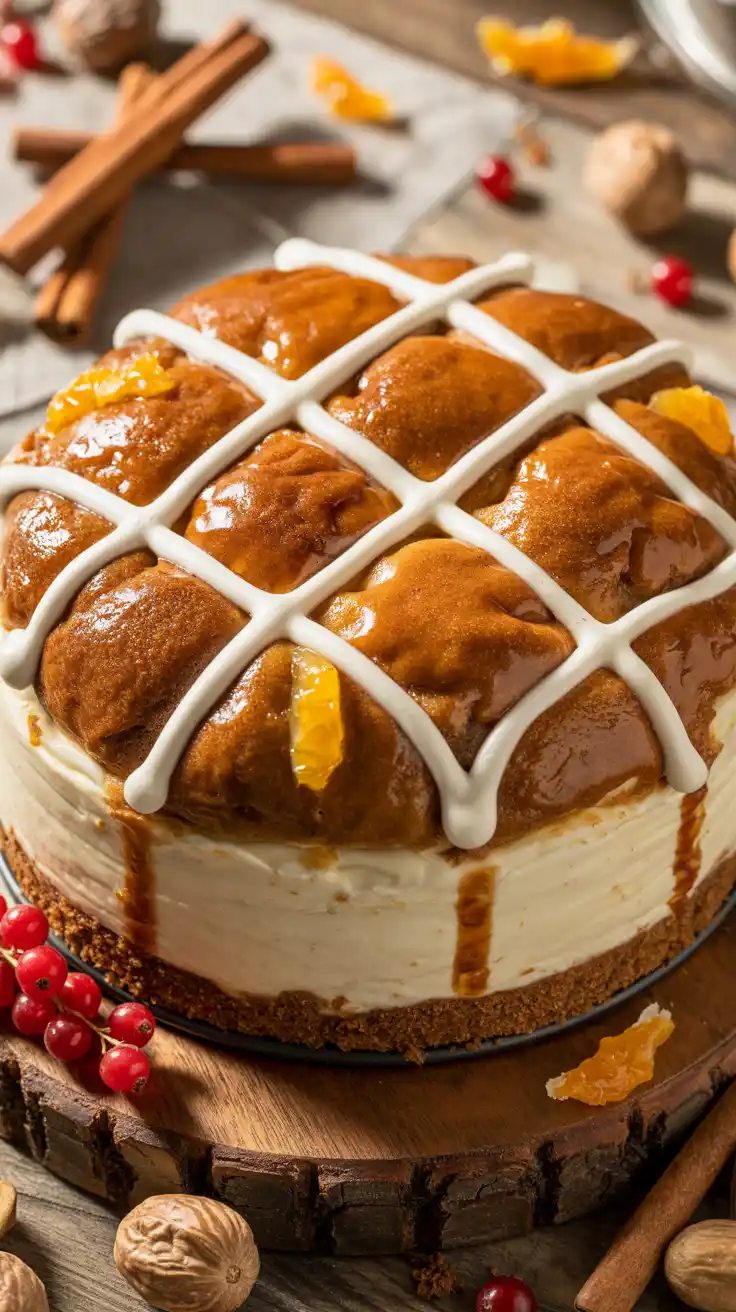 Hot Cross Bun Cheesecake
