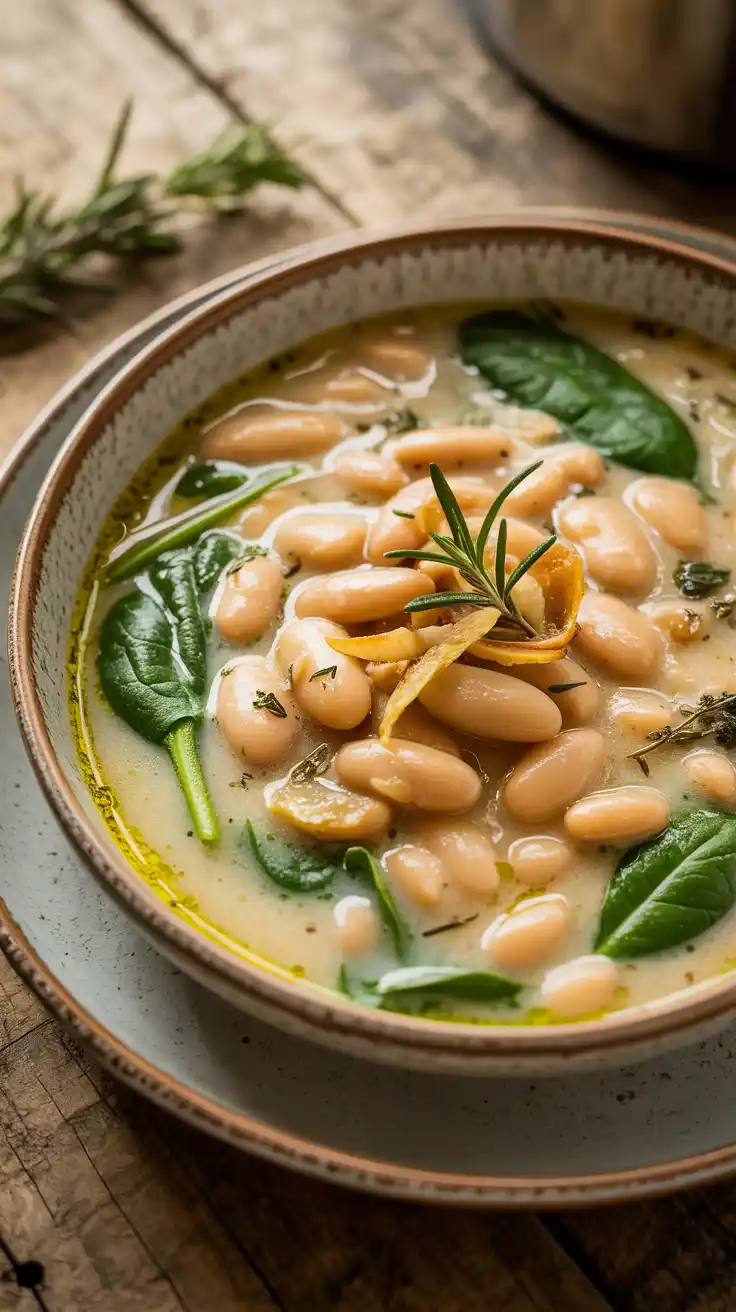 Creamy Tuscan White Bean Soup