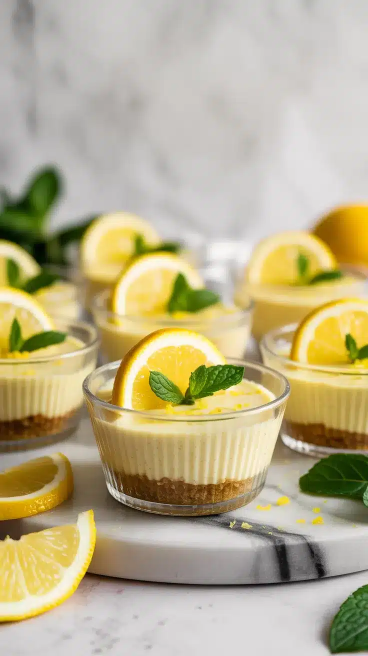 No-Bake Lemon Cheesecake Cups