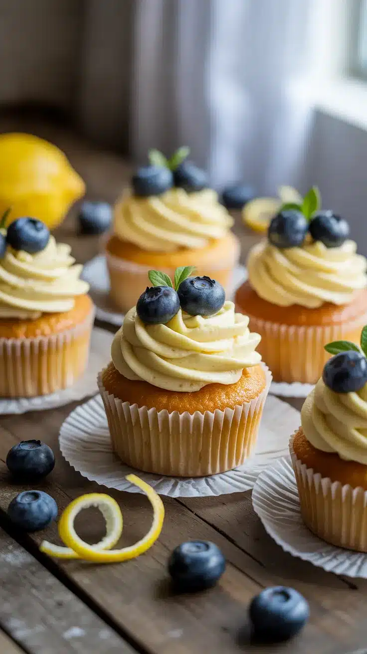 Lemon Blueberry Cupcakes