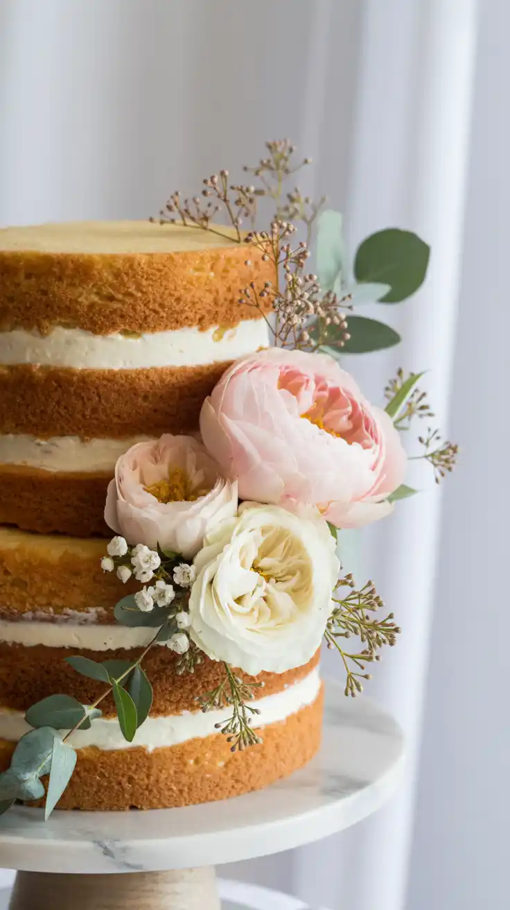 Floral Naked Cake