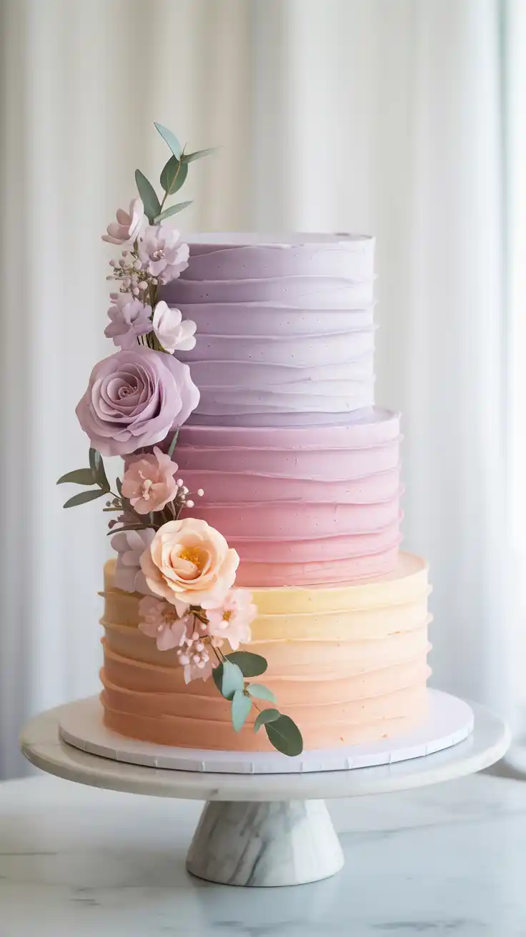 Pastel Ombre Cake