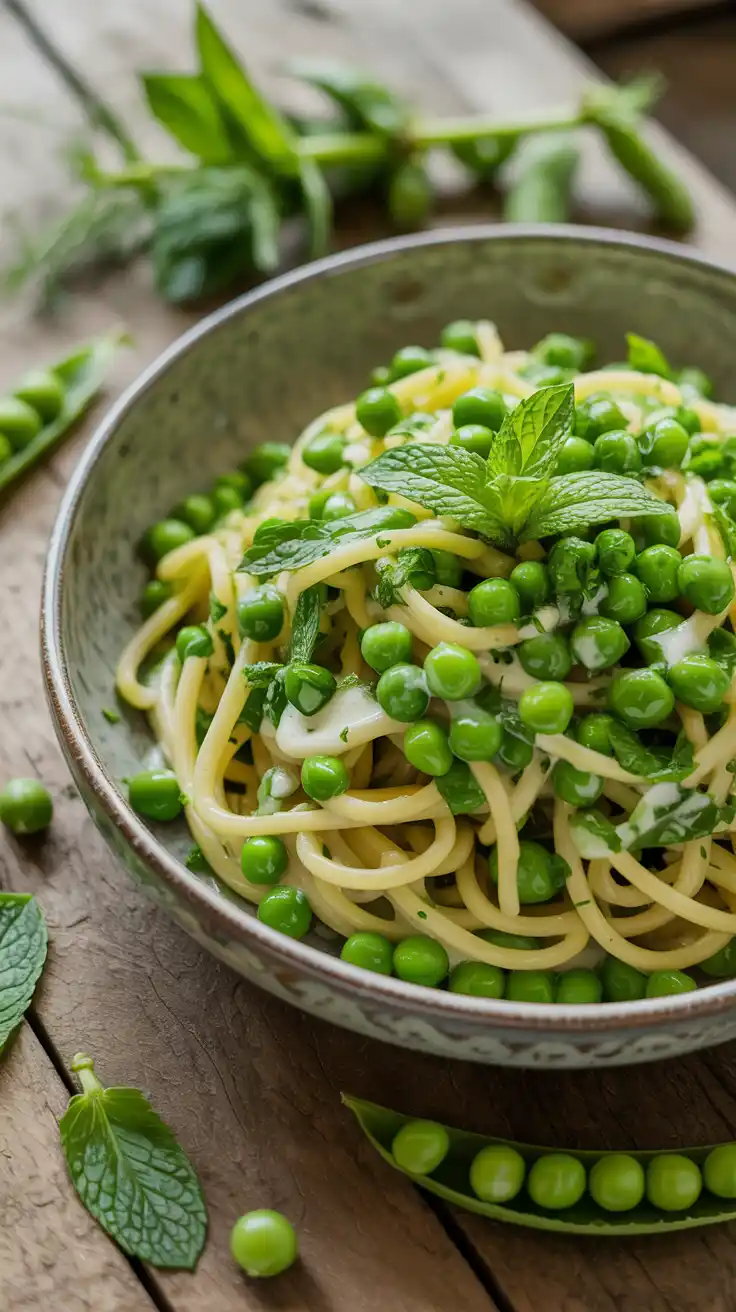 Pea and Mint Pasta