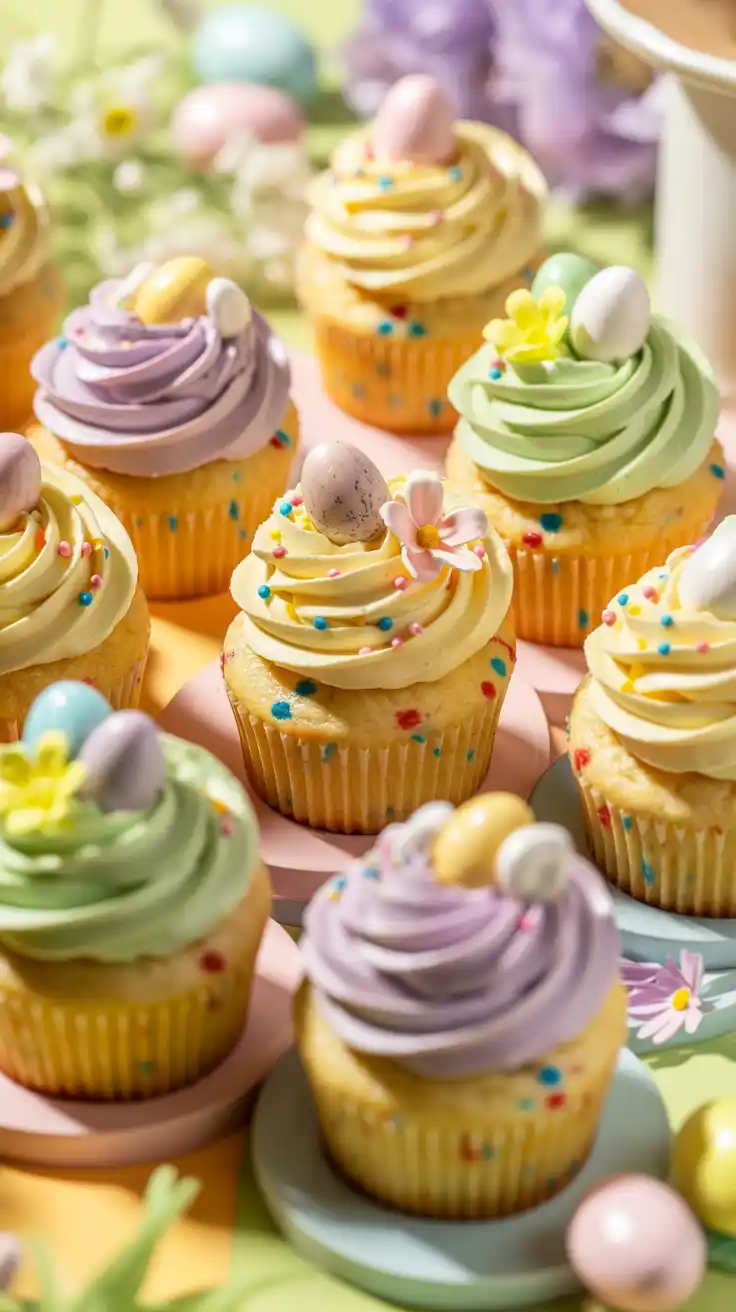 Funfetti Easter Cupcakes