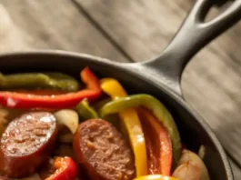 Spicy Sausage and Pepper Skillet