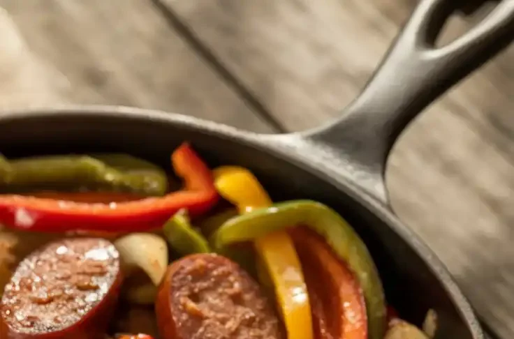 Spicy Sausage and Pepper Skillet