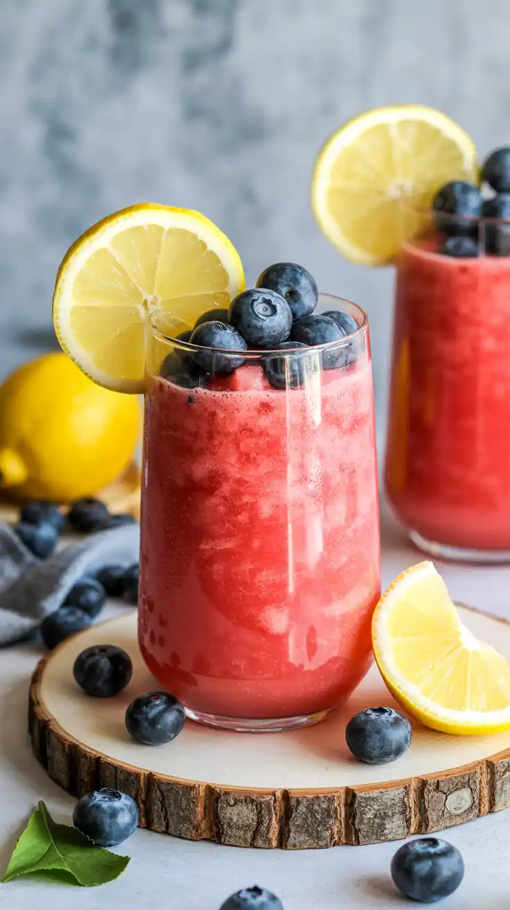 Blueberry Lemonade Vodka Slush
