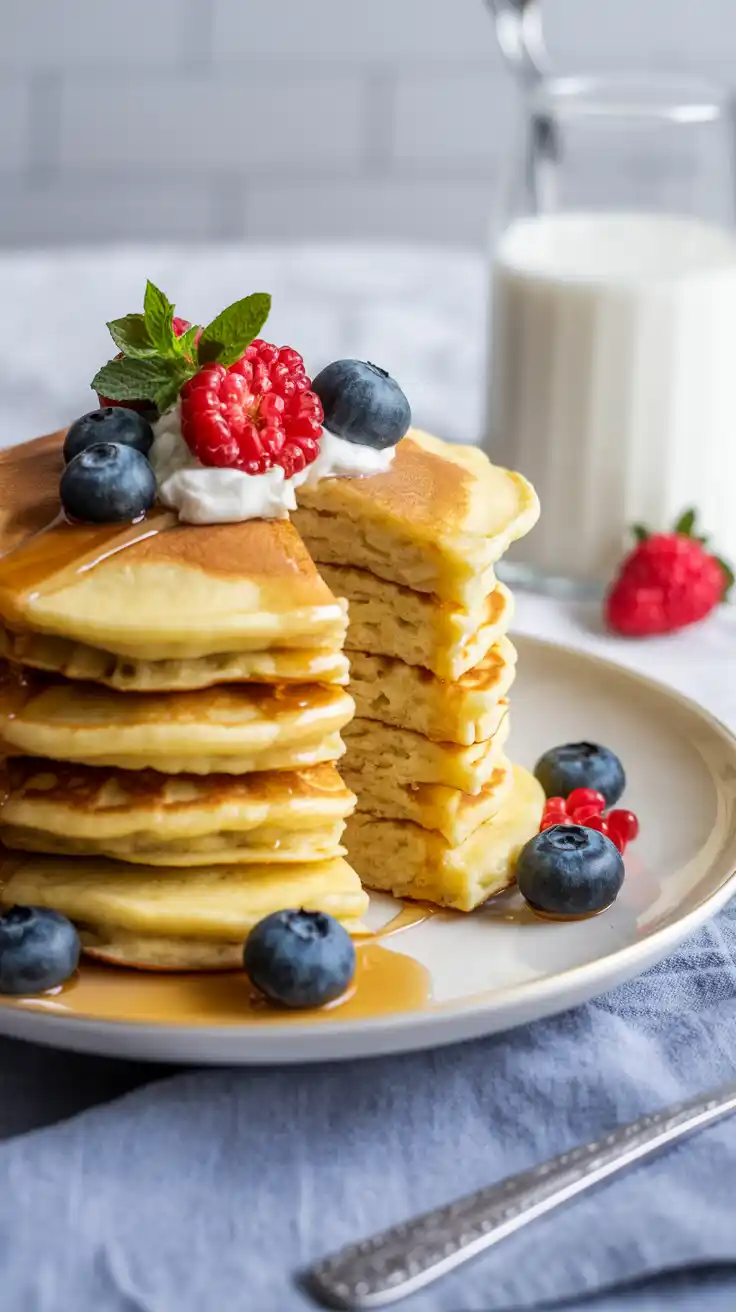 Fluffy Ricotta Pancakes