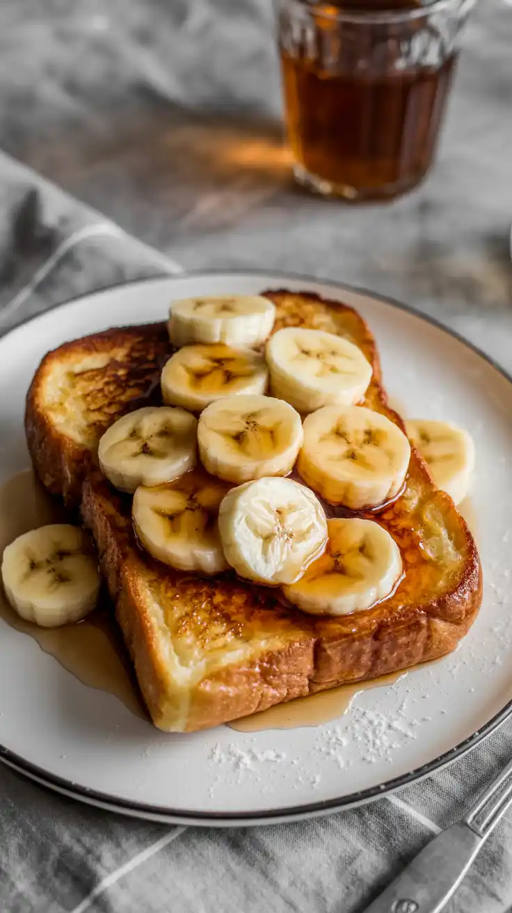 French Toast with Caramelized Bananas
