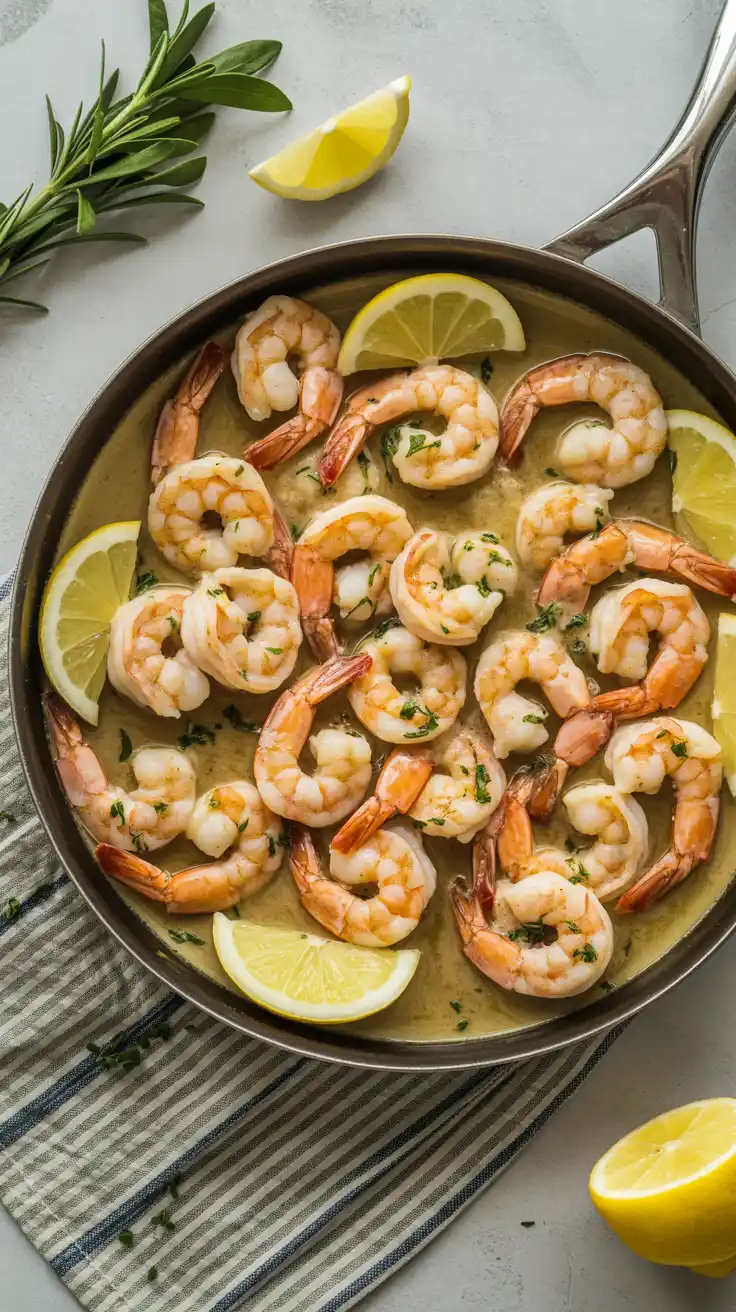 Lemon Garlic Shrimp Scampi