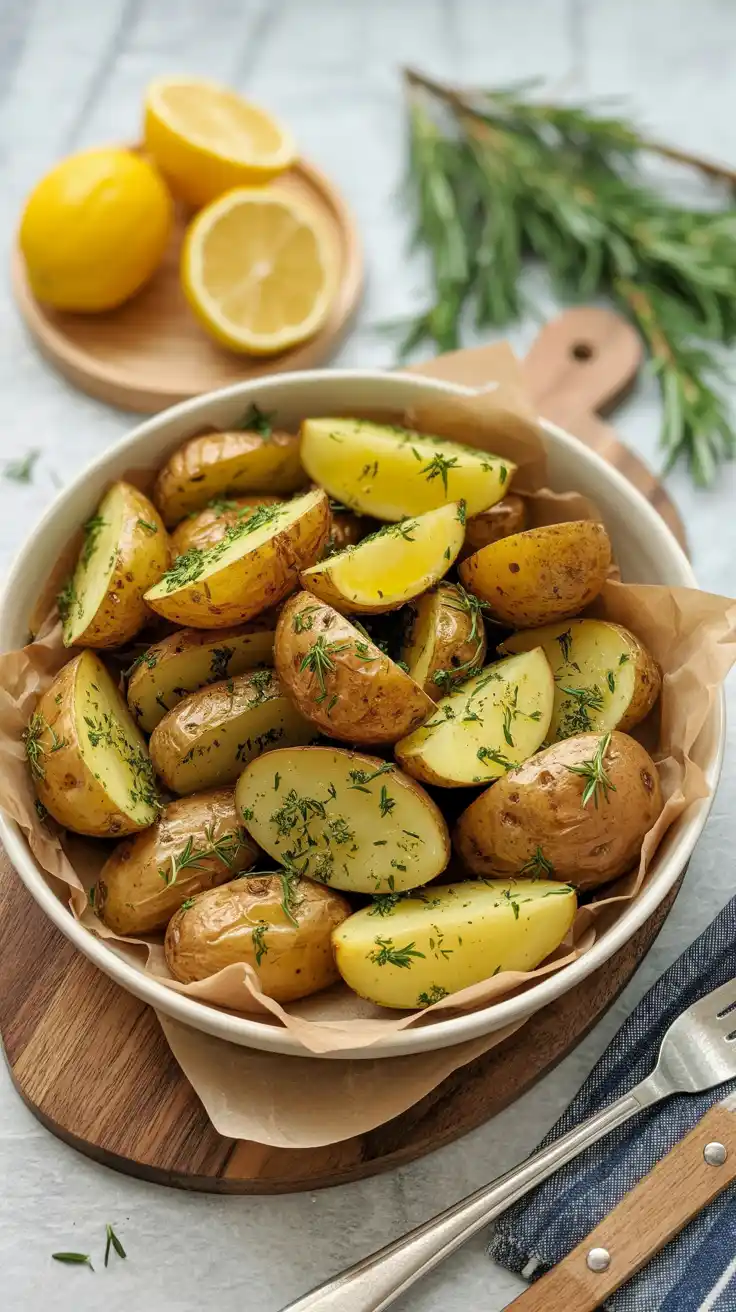 Lemon Herb Roasted Potatoes