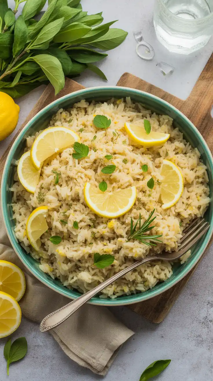Lemon Rice Pilaf with Fresh Herbs