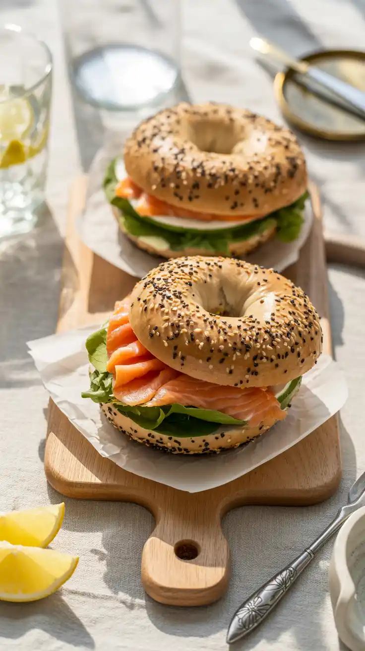 Smoked Salmon Bagels