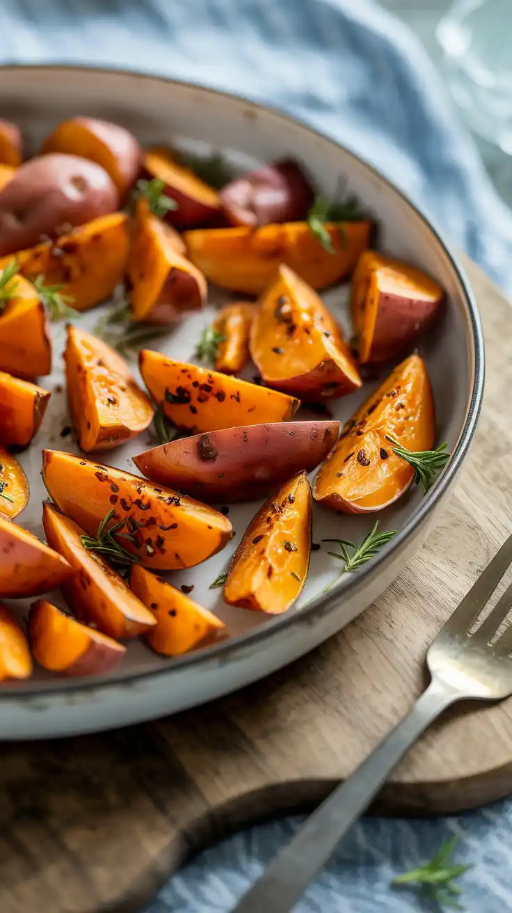 Spicy Roasted Sweet Potatoes