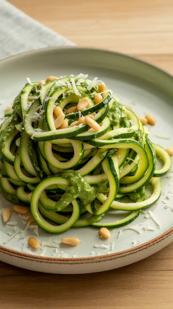 Zucchini Noodles with Pesto