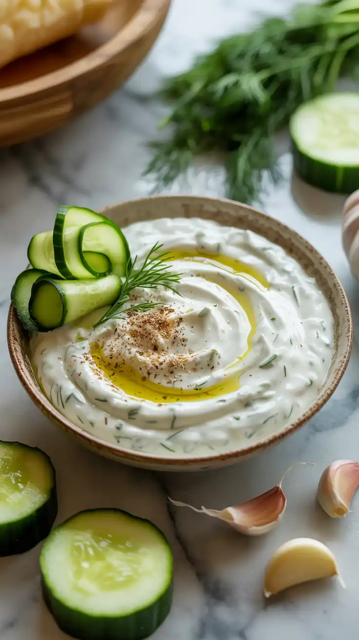 Greek Yogurt Tzatziki Sauce