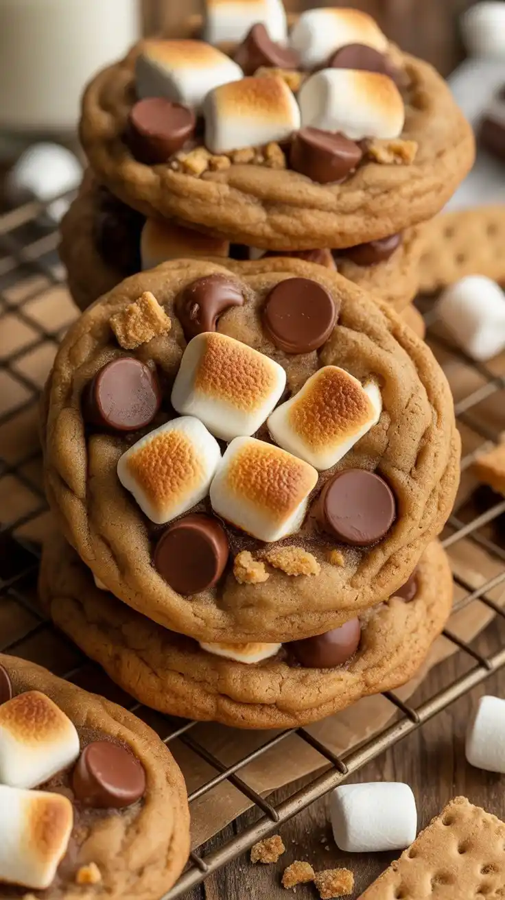 S'mores Chocolate Chip Cookies
