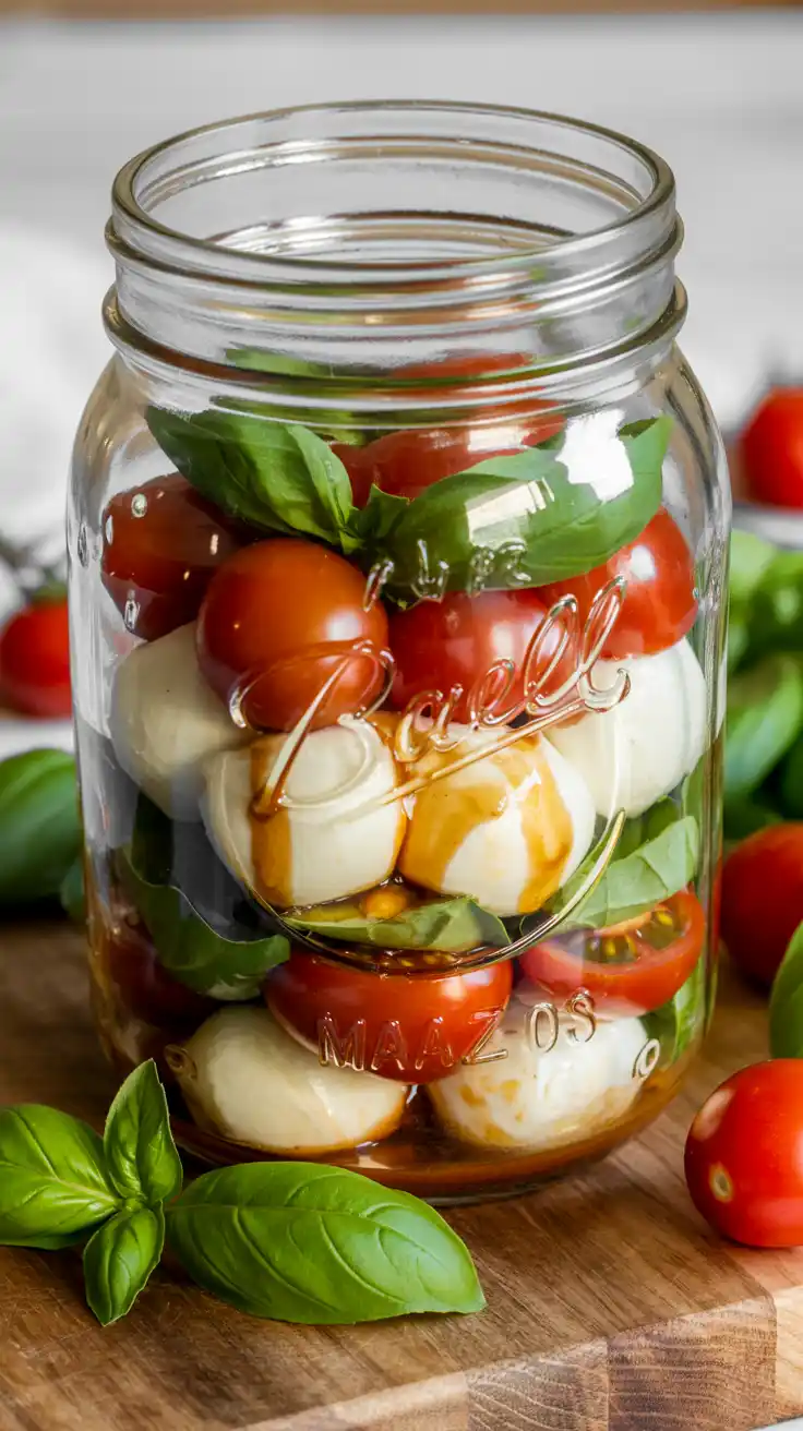Caprese Salad in a Jar