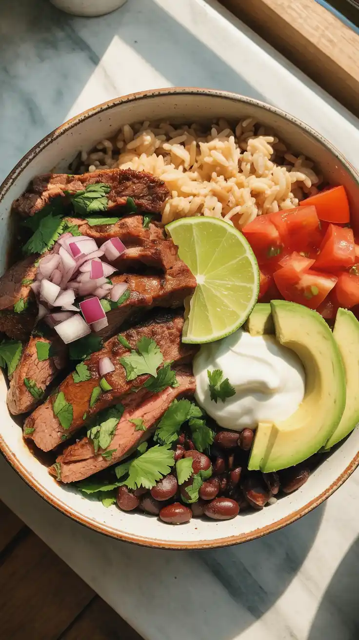 Cilantro Lime Beef Bowl