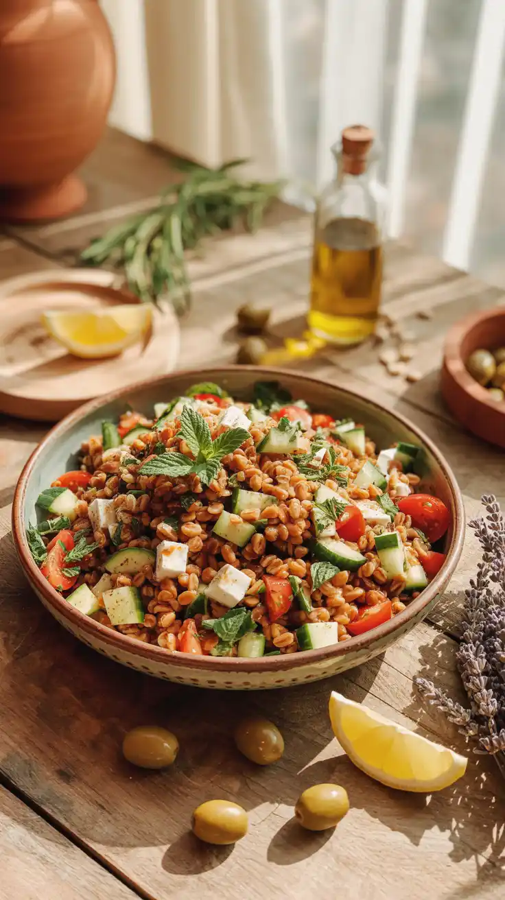 Mediterranean Farro Salad