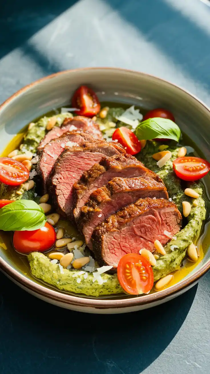 Beef and Pesto Bowl