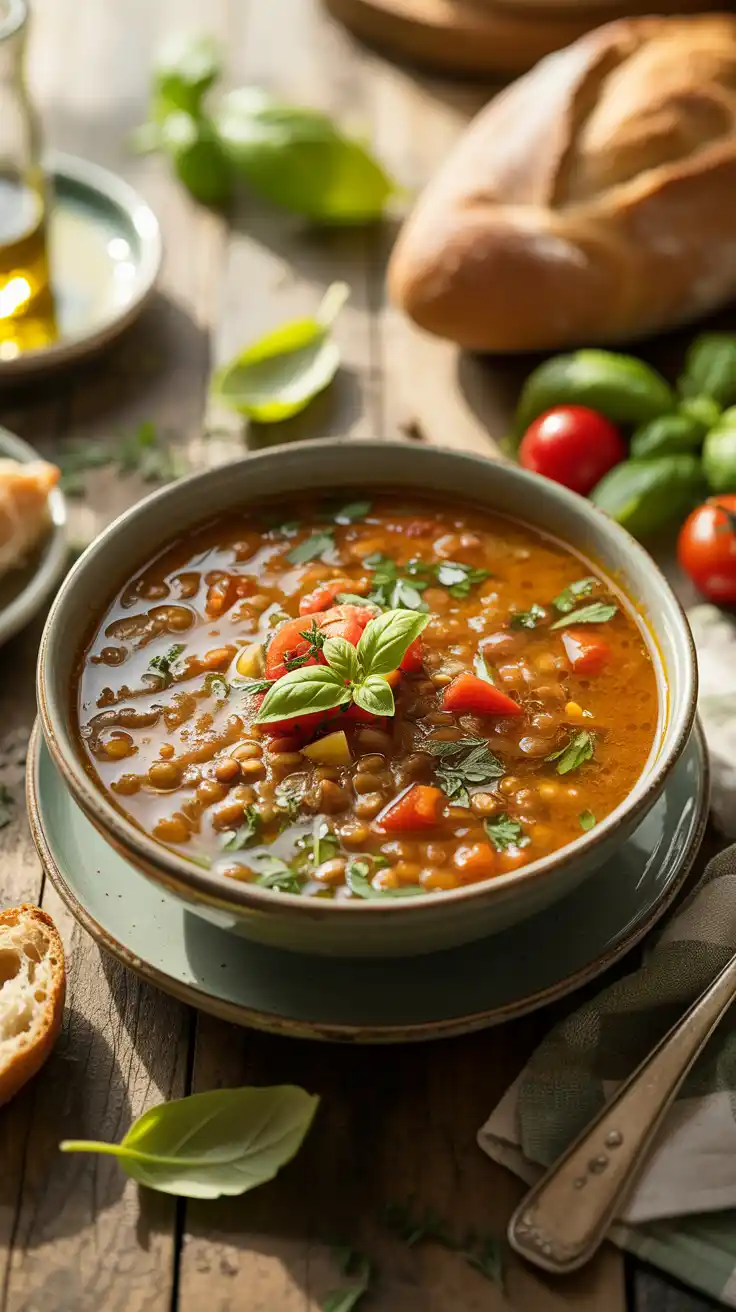 Mediterranean Lentil Soup