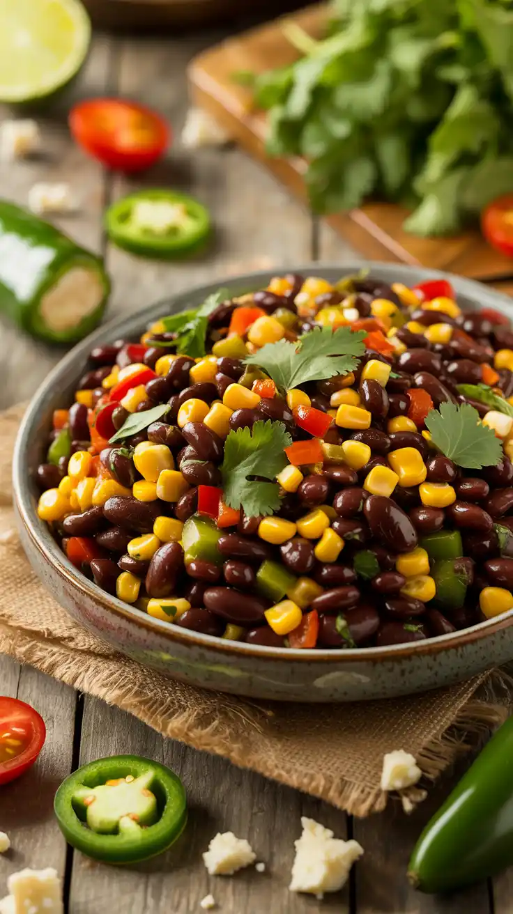 Spicy Black Bean and Corn Salad