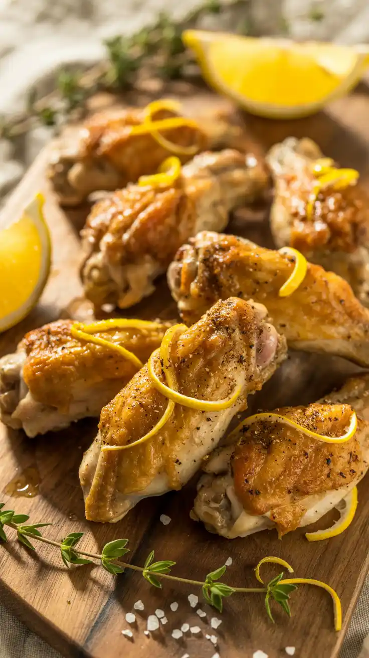 Baked Lemon Pepper Chicken Wings