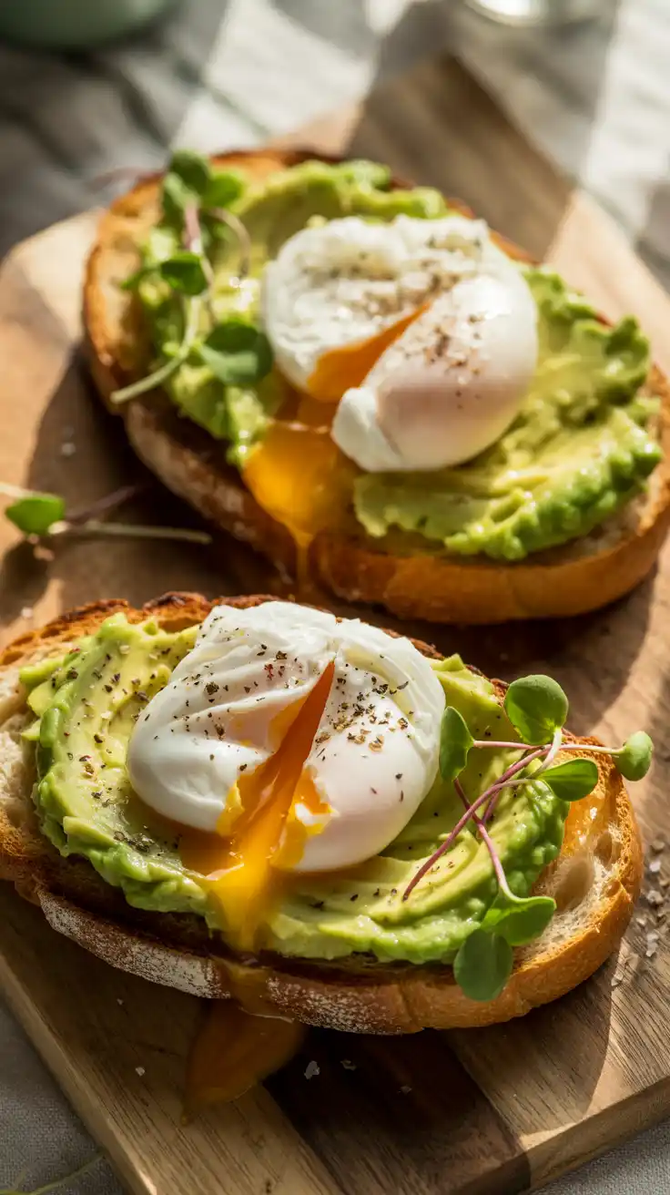 Avocado Toast with Poached Eggs