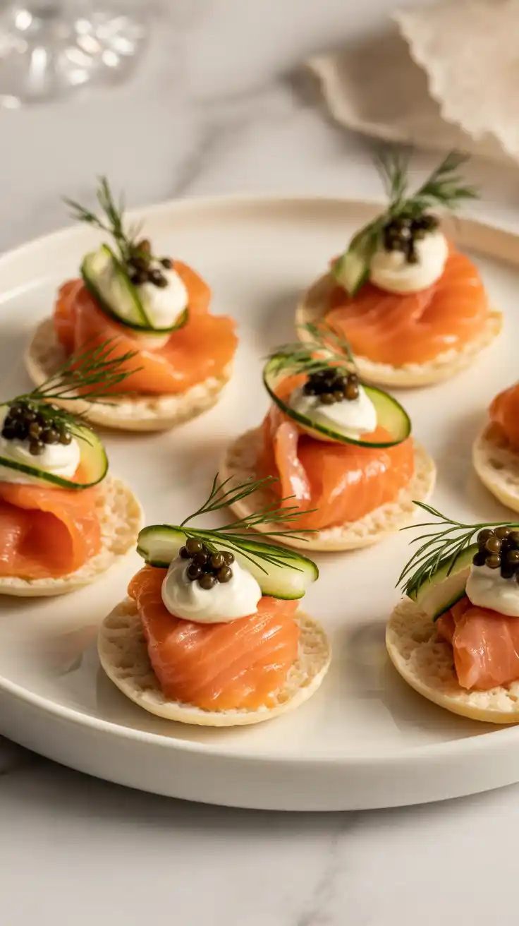 Elegant Smoked Salmon Blinis