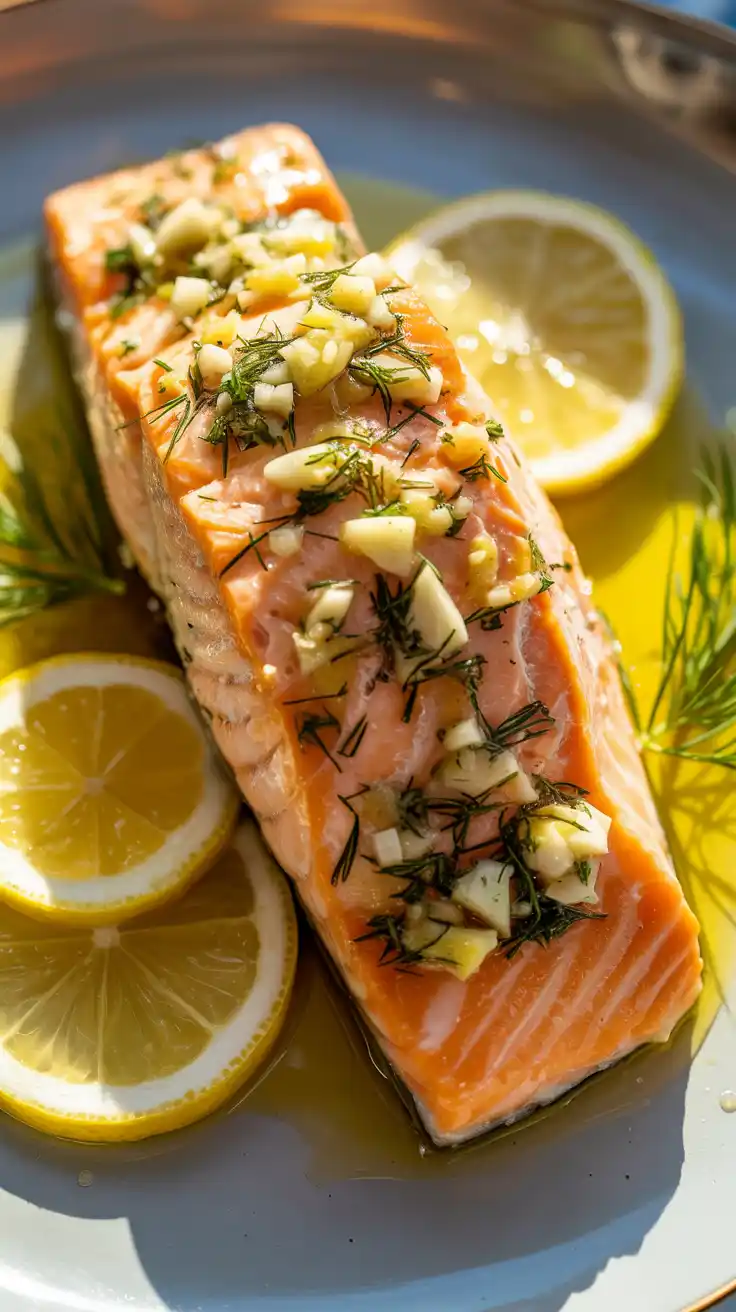 Baked Lemon Garlic Salmon