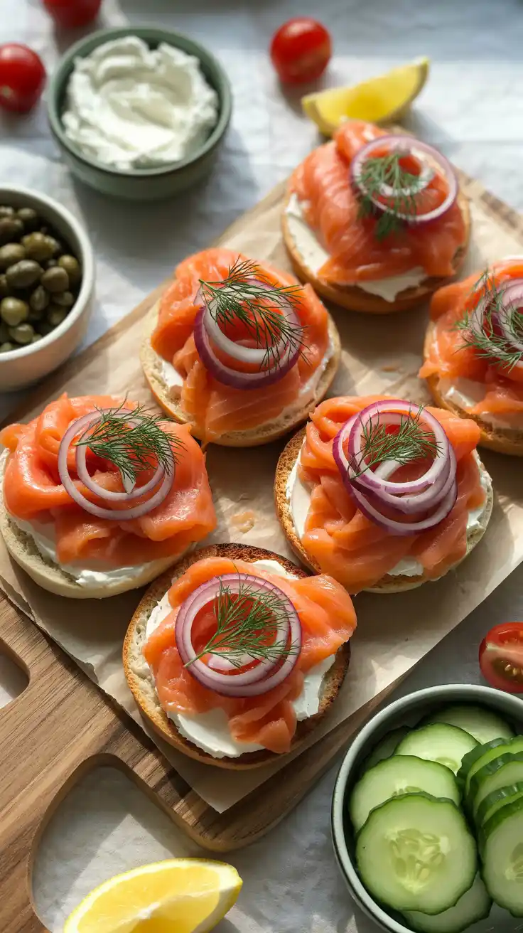 Smoked Salmon Bagel Platter