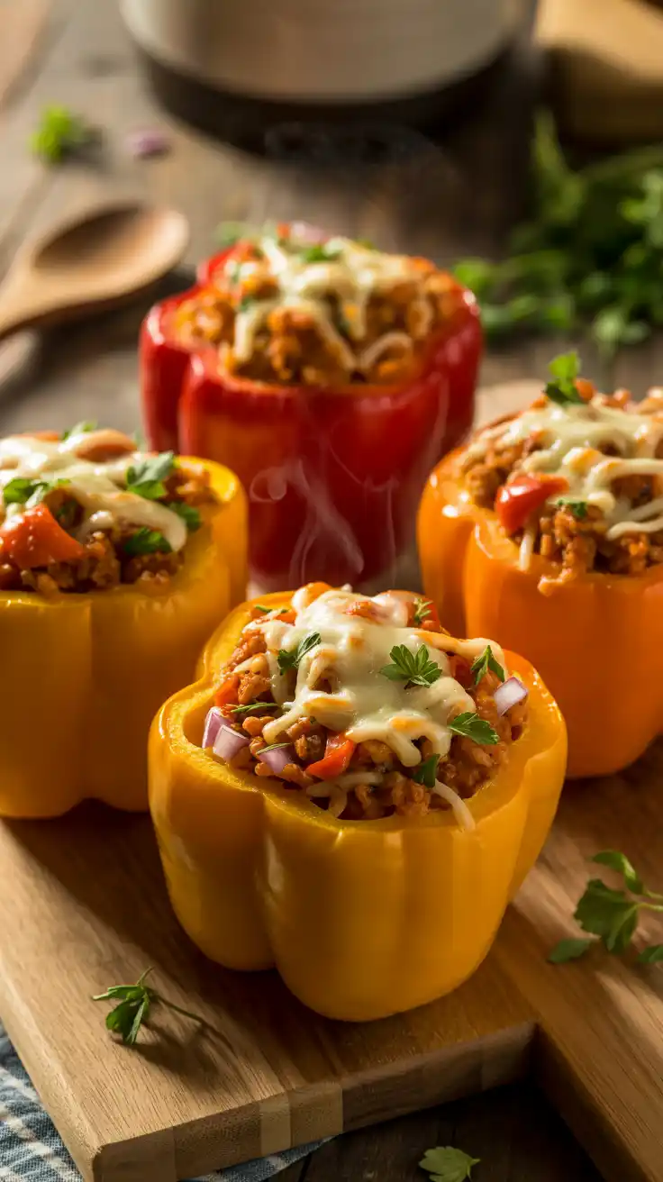 Turkey Stuffed Bell Peppers