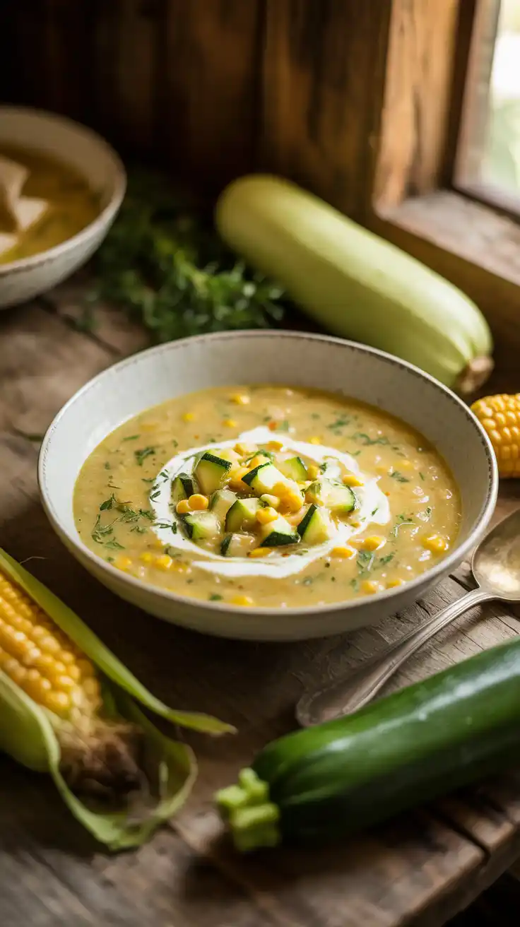 Zucchini and Corn Chowder
