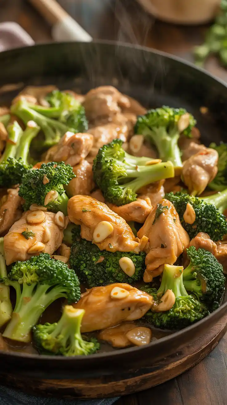 Chicken and Broccoli Garlic Stir-Fry